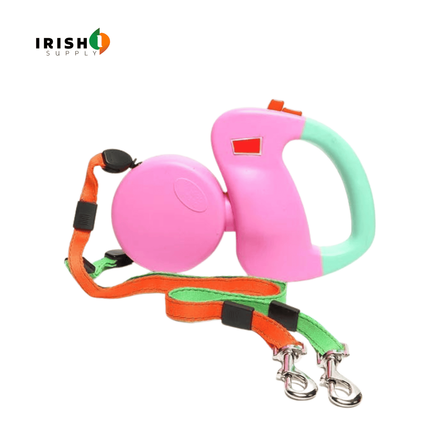 DUALWALK Two Dog Reflective Retractable Pet Leash