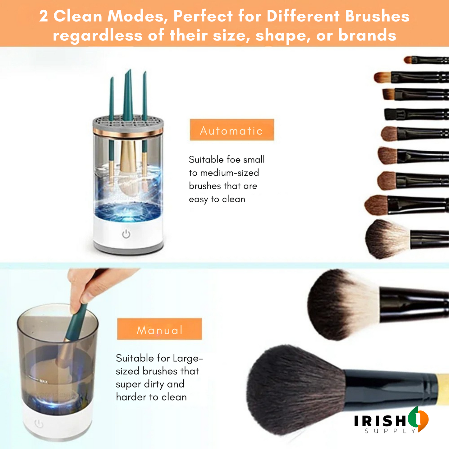 GLAMWASH Electric Makeup Brush Cleaner