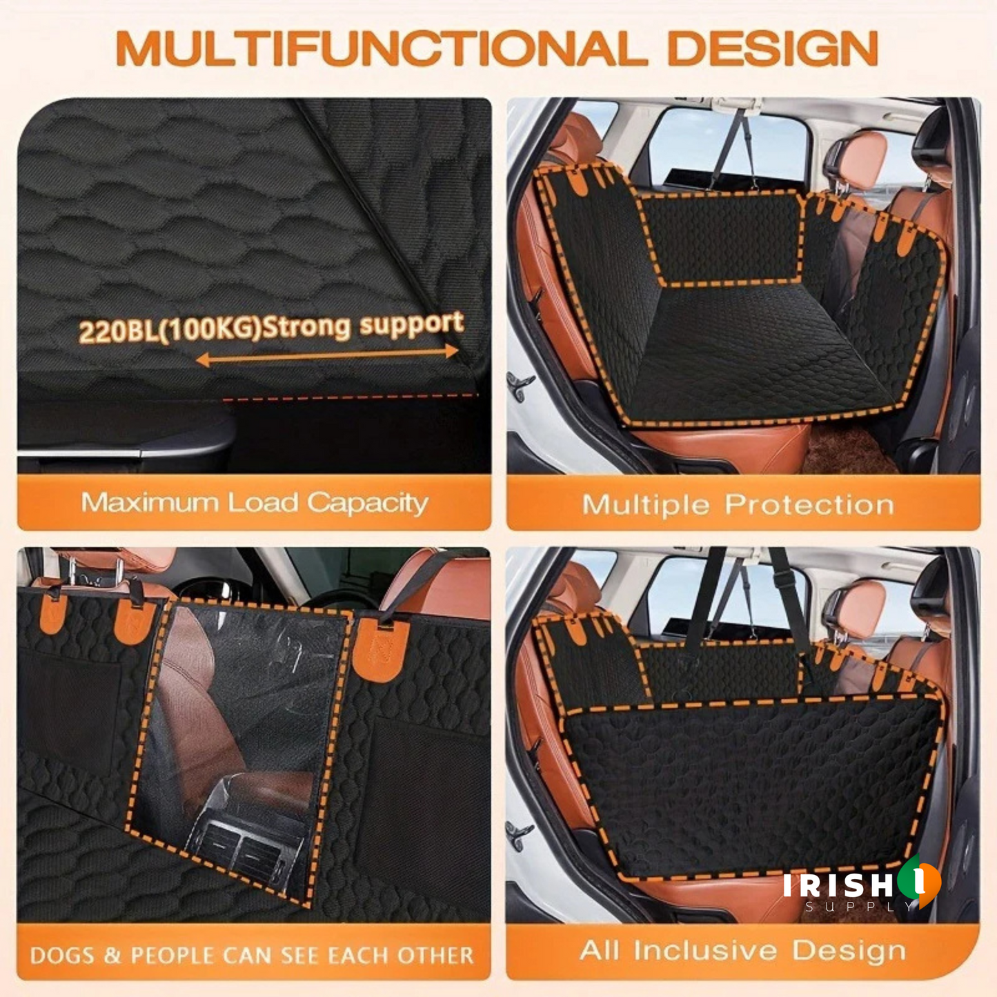 BARKSHIELD Car Seat Cover for Pets