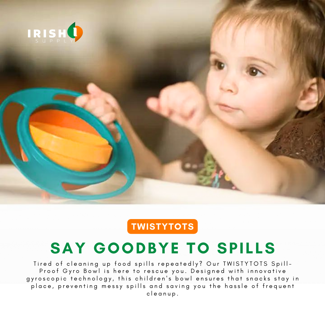 TWISTYTOTS Spill-Proof Gyro Bowl for Kids
