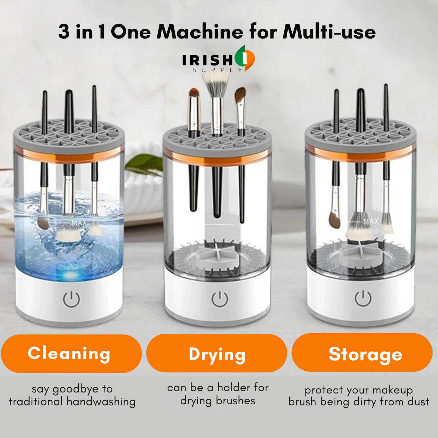 GLAMWASH Electric Makeup Brush Cleaner