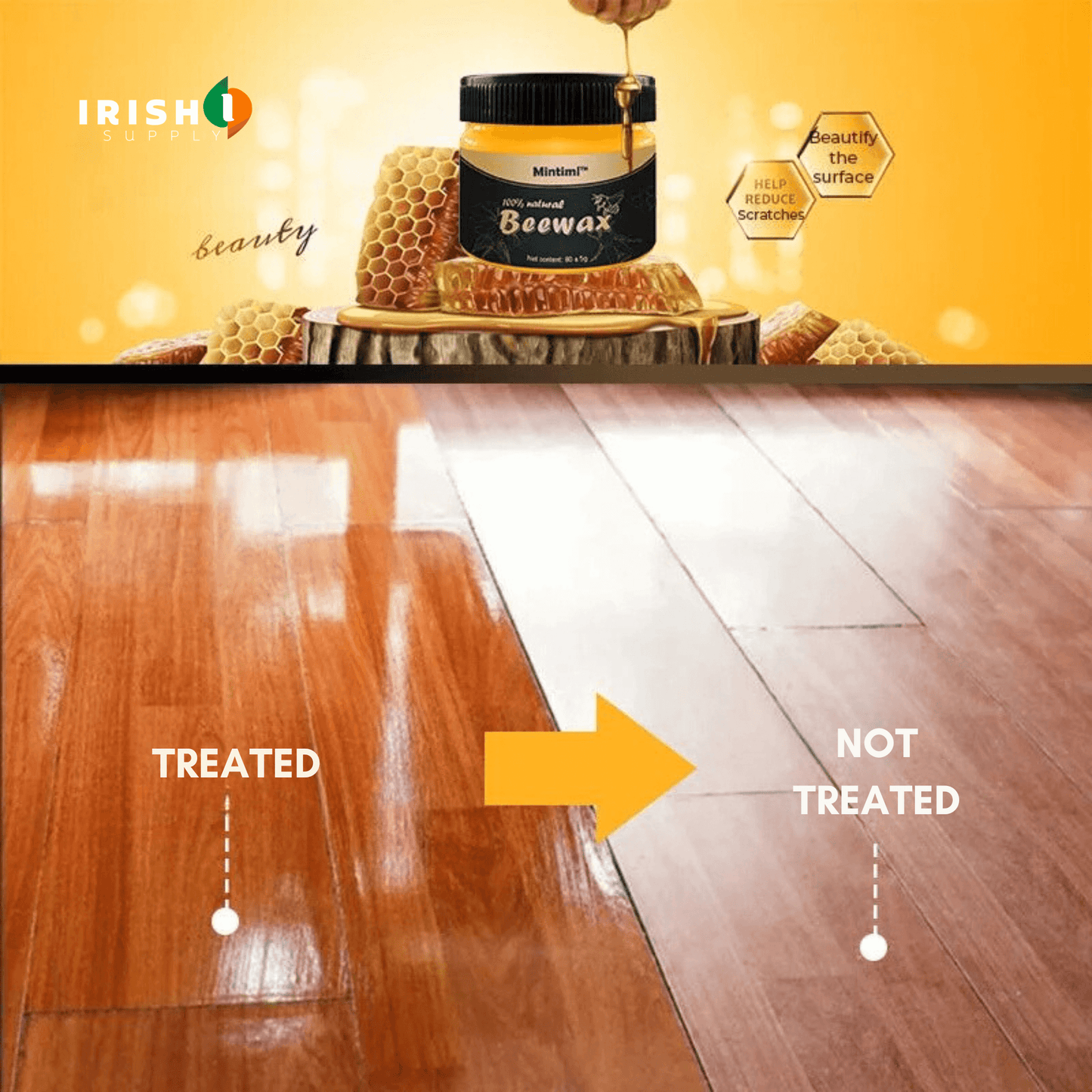 PUREPOLISH Wood Furniture Polishing Beeswax