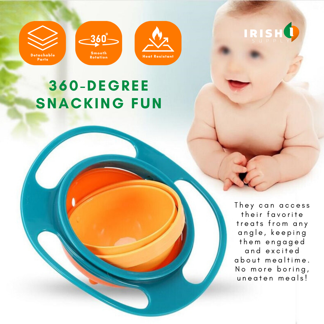 TWISTYTOTS Spill-Proof Gyro Bowl for Kids