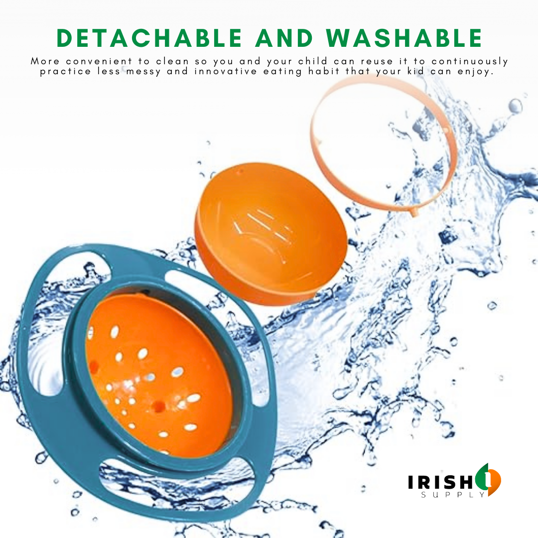 TWISTYTOTS Spill-Proof Gyro Bowl for Kids