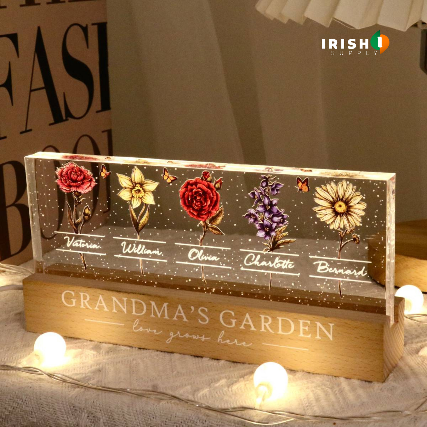 GLOWBLOOM Radiant Floral Night Light