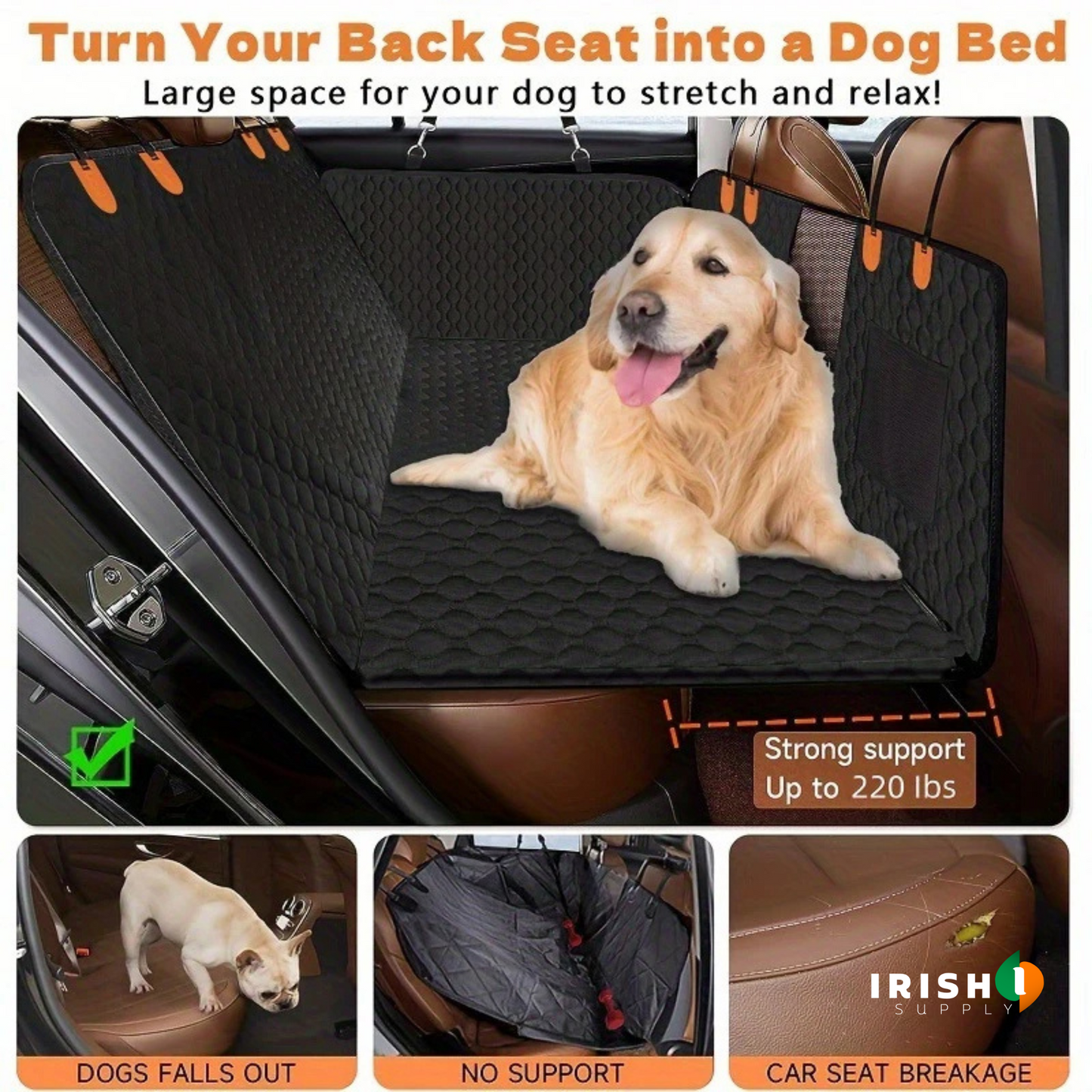 BARKSHIELD Car Seat Cover for Pets