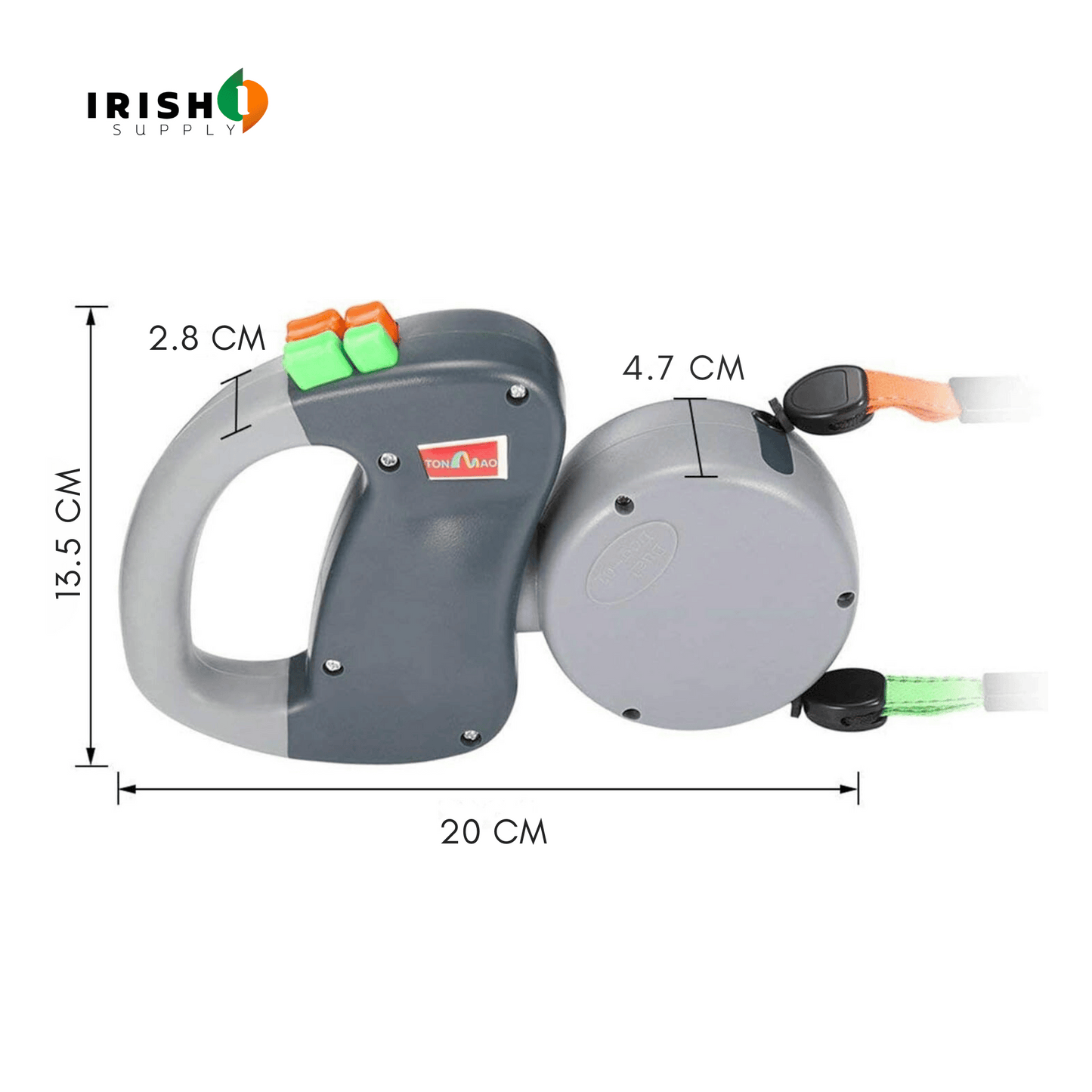 DUALWALK Two Dog Reflective Retractable Pet Leash