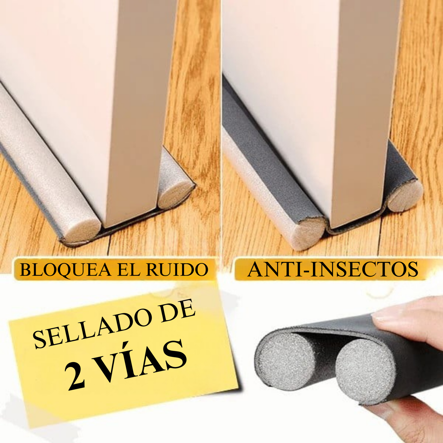 Tira de sellado inferior de puerta (1+1 GRATIS)