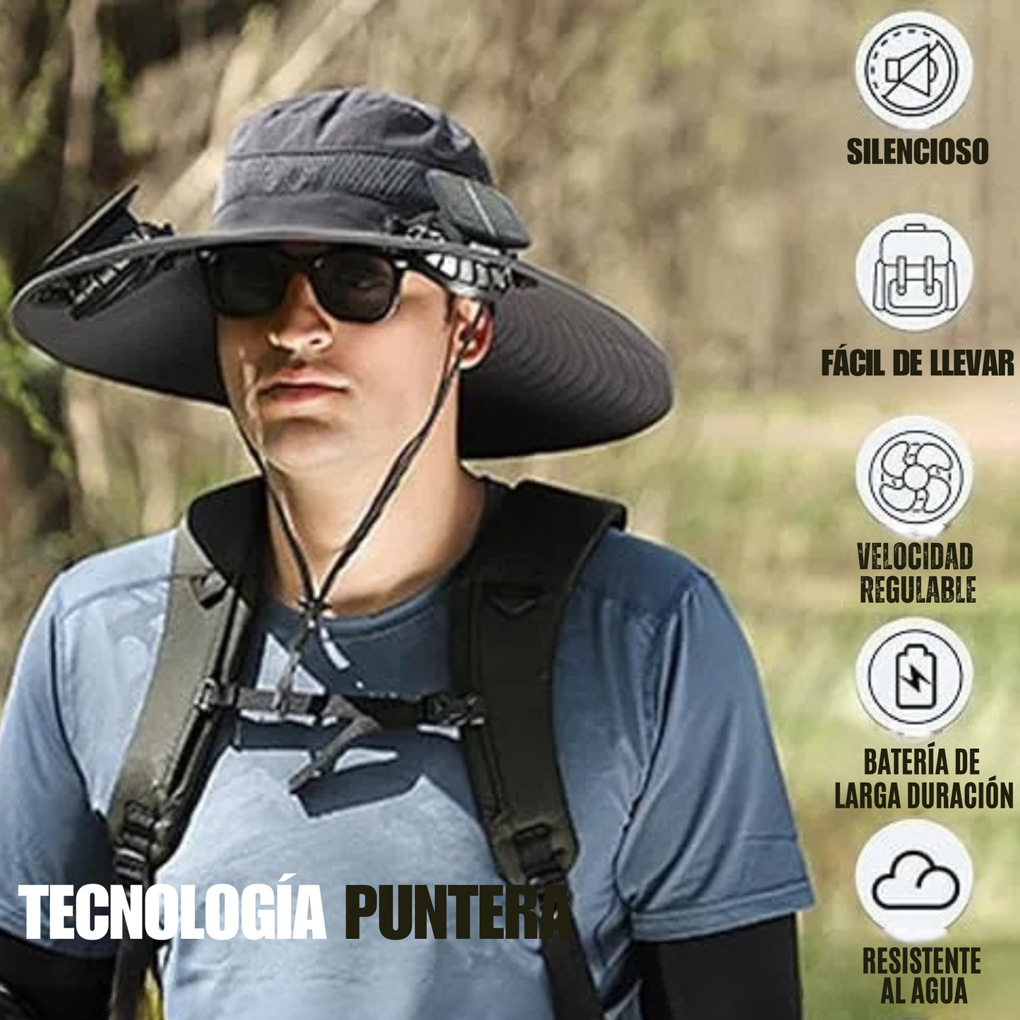 SOMBRERO CON AIRE PROPIO